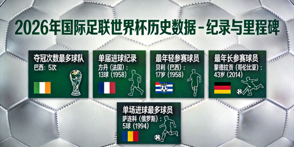 2026年国际足联世界杯历史数据 - 纪录与里程碑展示墙