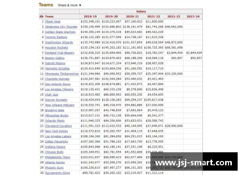 NBA老鹰队球员年薪概述及薪酬分析